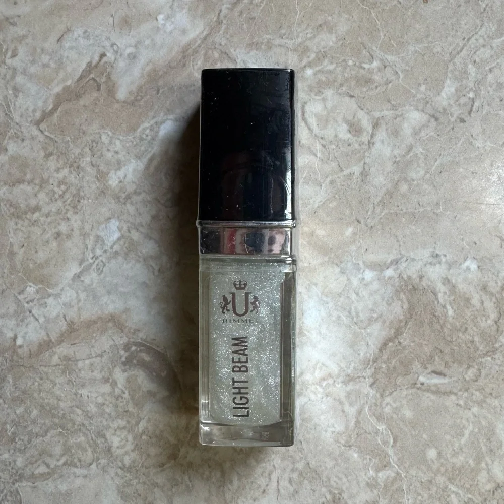 Rimmel Light Beam After Dark Lip Gloss 810 Strobe Light Silver Shimmer NWT